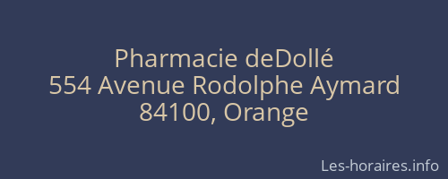 Pharmacie deDollé