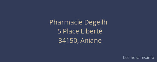 Pharmacie Degeilh