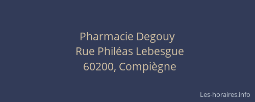 Pharmacie Degouy