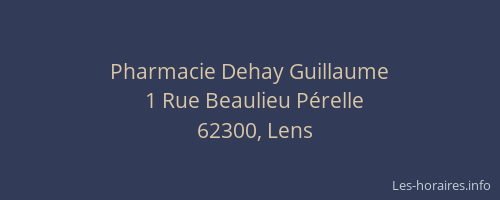 Pharmacie Dehay Guillaume