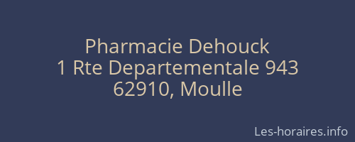 Pharmacie Dehouck