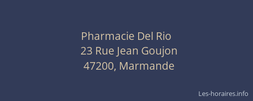 Pharmacie Del Rio