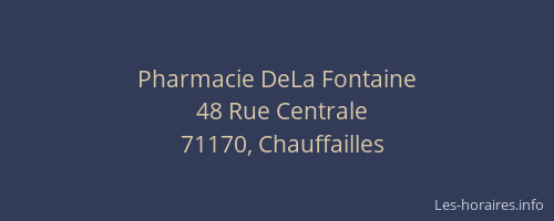 Pharmacie DeLa Fontaine
