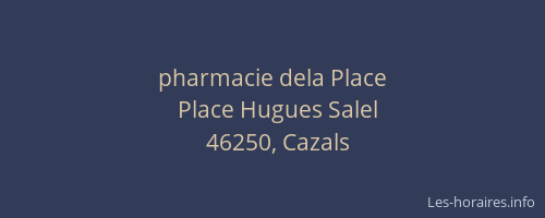 pharmacie dela Place