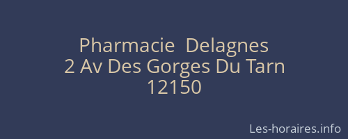 Pharmacie  Delagnes