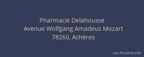 Pharmacie Delahousse
