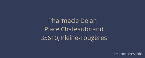 Pharmacie Delan