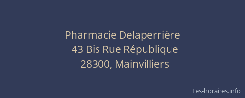 Pharmacie Delaperri&egrave;re