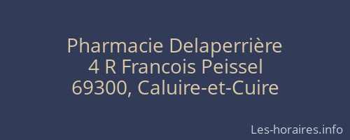 Pharmacie Delaperrière