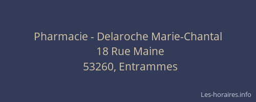 Pharmacie - Delaroche Marie-Chantal