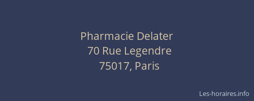 Pharmacie Delater