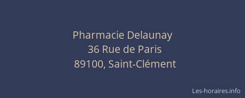Pharmacie Delaunay