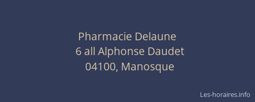 Pharmacie Delaune