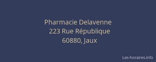 Pharmacie Delavenne