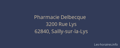 Pharmacie Delbecque