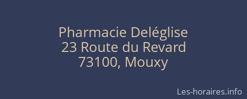 Pharmacie Deléglise