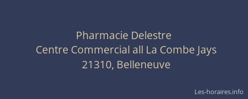 Pharmacie Delestre