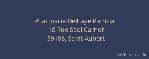Pharmacie Delhaye Patricia