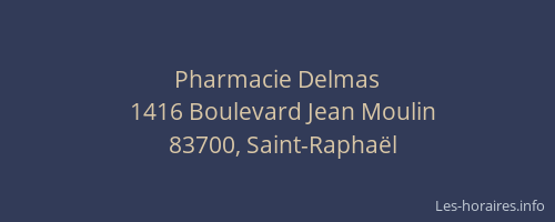 Pharmacie Delmas