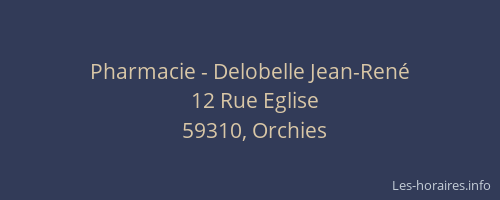 Pharmacie - Delobelle Jean-René