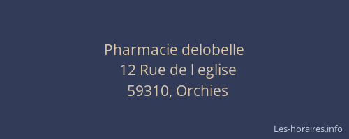 Pharmacie delobelle