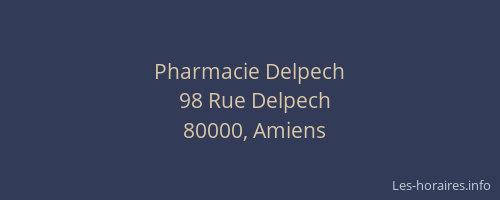 Pharmacie Delpech