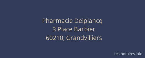 Pharmacie Delplancq