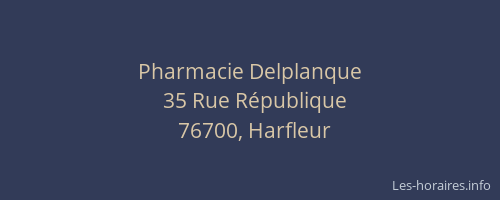 Pharmacie Delplanque