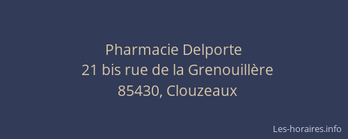 Pharmacie Delporte