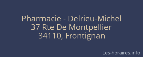 Pharmacie - Delrieu-Michel