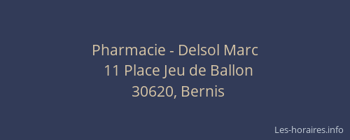 Pharmacie - Delsol Marc