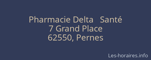 Pharmacie Delta   Santé