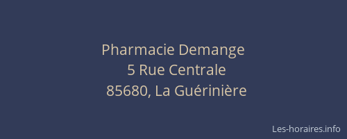 Pharmacie Demange