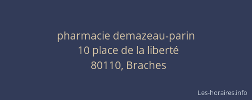 pharmacie demazeau-parin