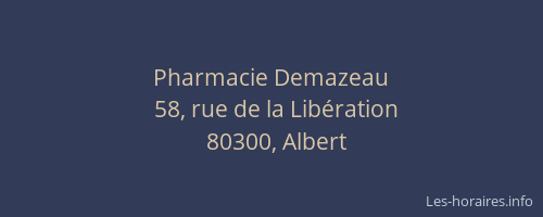 Pharmacie Demazeau