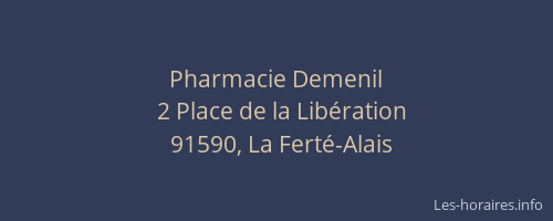 Pharmacie Demenil