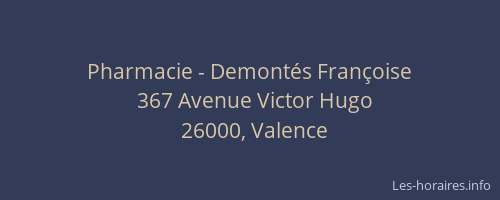 Pharmacie - Demontés Françoise