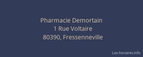 Pharmacie Demortain