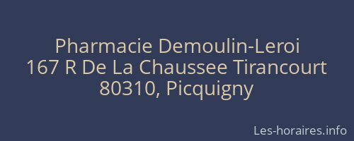 Pharmacie Demoulin-Leroi
