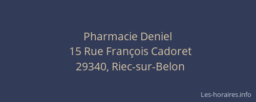 Pharmacie Deniel