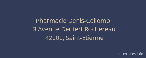 Pharmacie Denis-Collomb