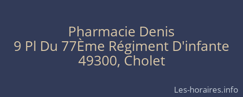Pharmacie Denis