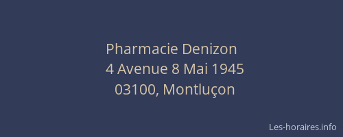 Pharmacie Denizon