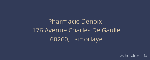 Pharmacie Denoix