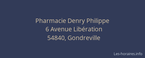 Pharmacie Denry Philippe