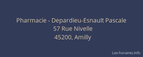 Pharmacie - Depardieu-Esnault Pascale