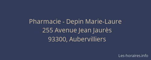 Pharmacie - Depin Marie-Laure