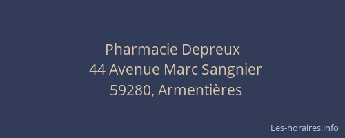 Pharmacie Depreux