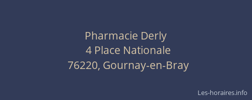 Pharmacie Derly