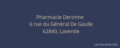 Pharmacie Deronne